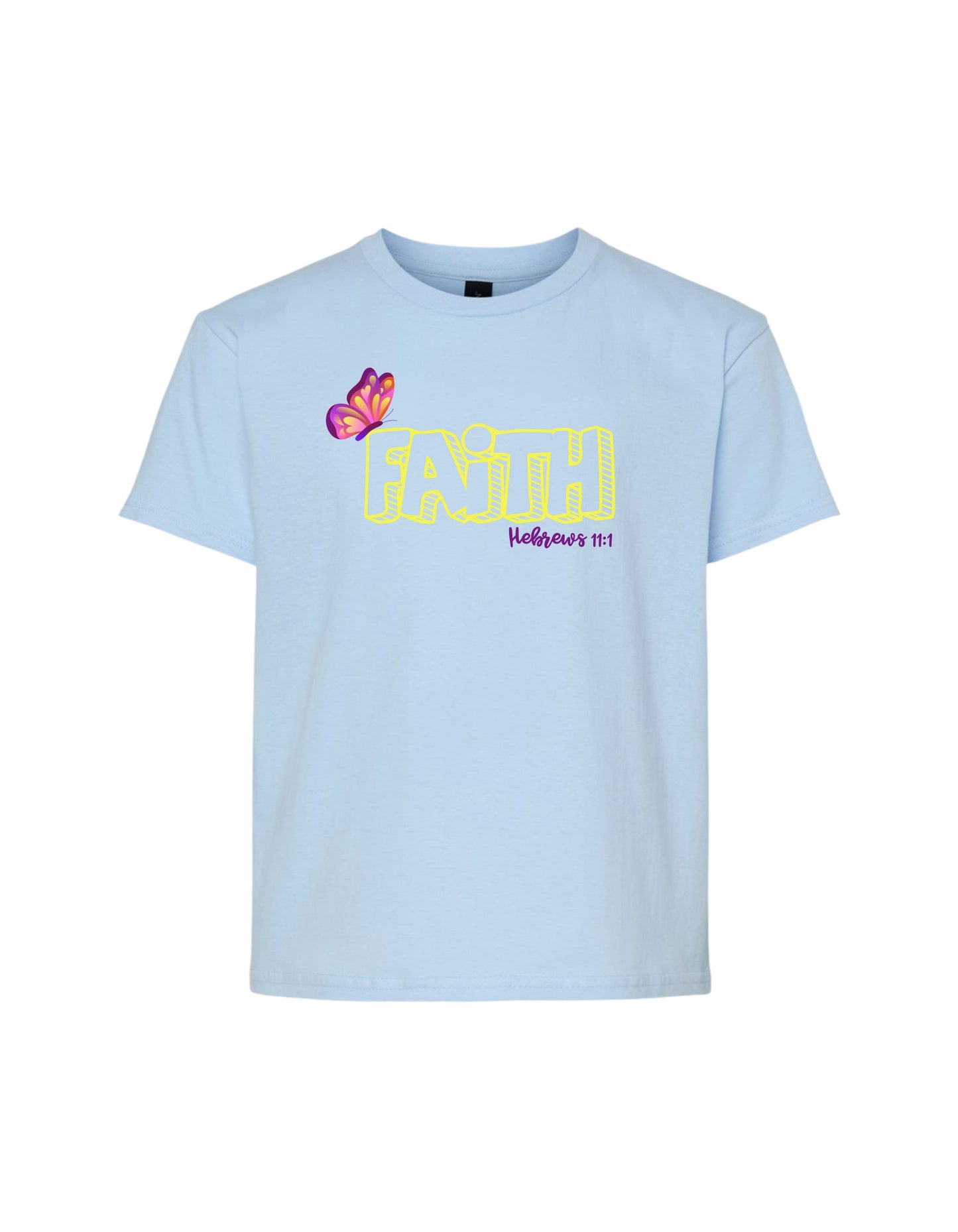 Youth "Faith – Hebrews 11:1" Christian Tee