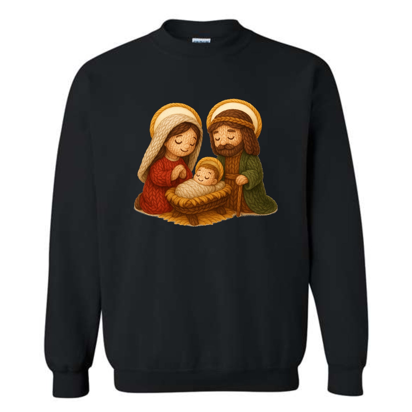 Crochet Nativity—Christmas Sweatshirt