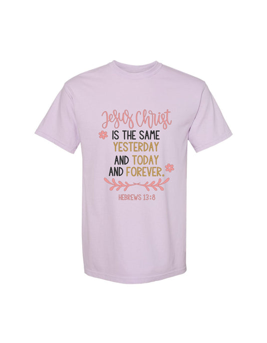 "Hebrews 13:8" Christian Tee