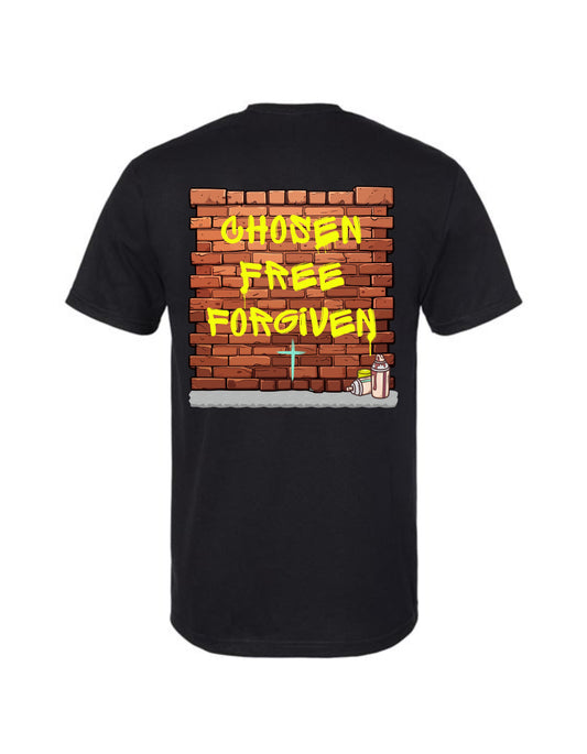 "Chosen. Free. Forgiven" Christian Tee
