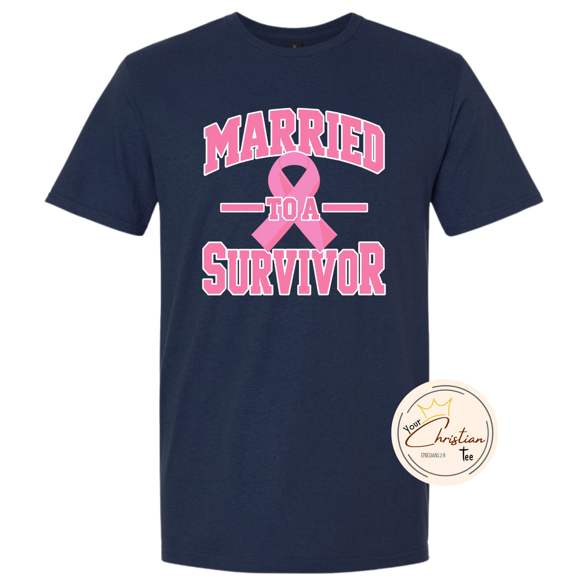 Married to a Survivor Tee—Cancer Awareness