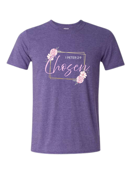 "Chosenâ1 Peter 2:9" Christian Tee