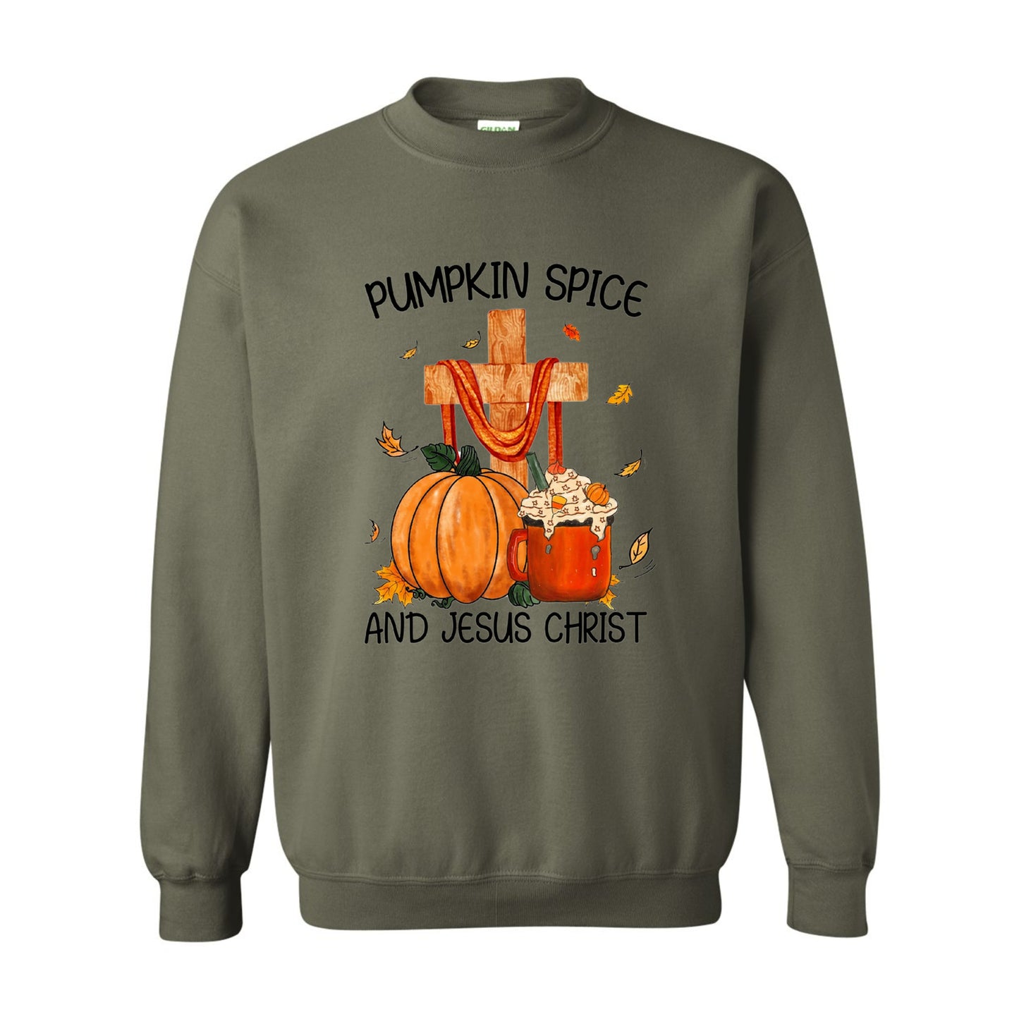 Pumkin Spice and Jesus Christ—Christian Sweatshirt