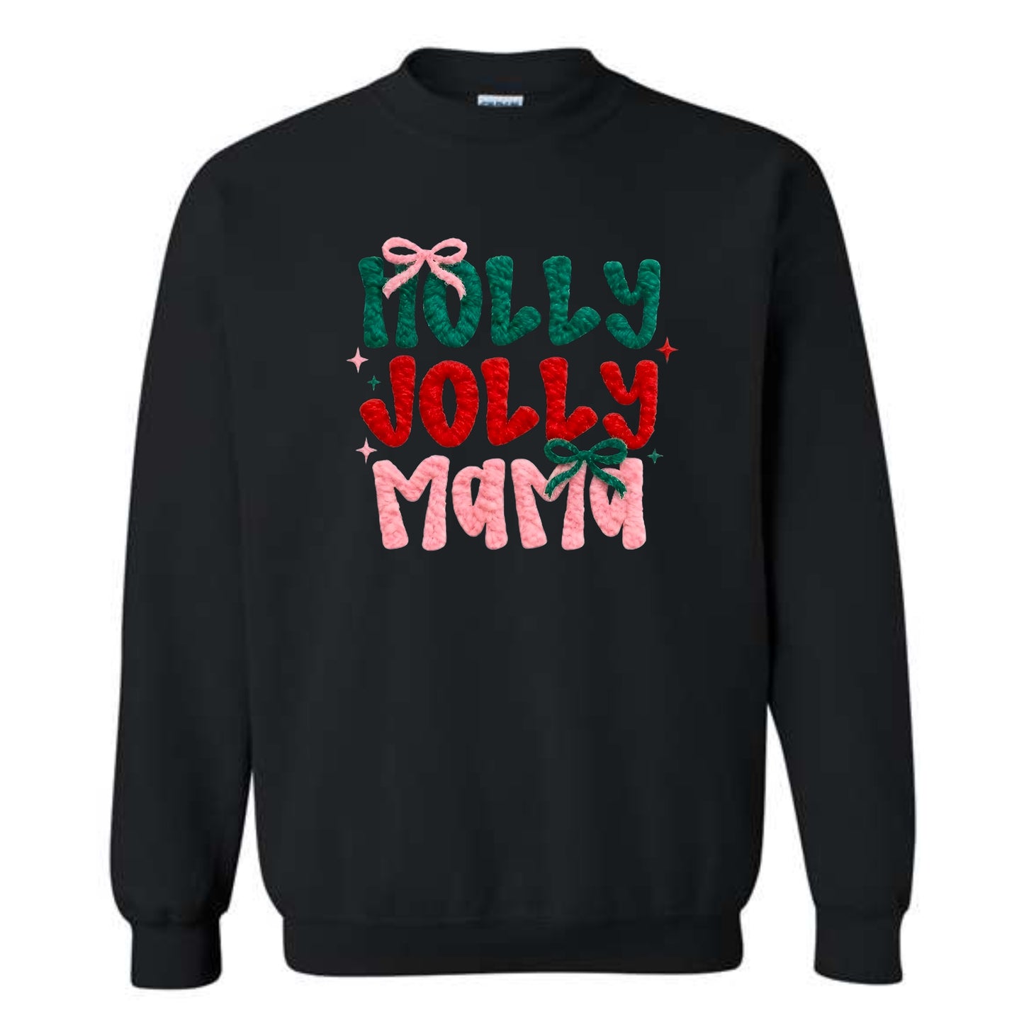 Holly Jolly Mama—Christmas Sweatshirt