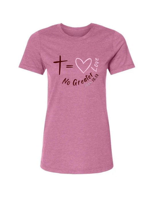 "No Greater LoveâJohn 15:13" Christian Tee