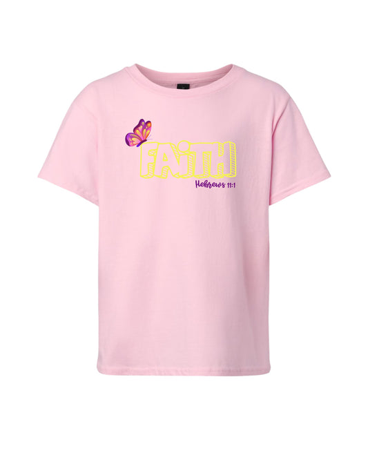Youth "Faith – Hebrews 11:1" Christian Tee