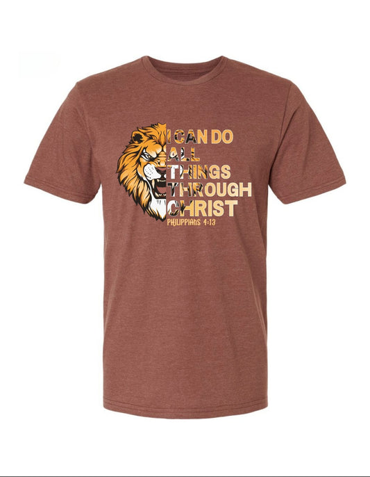 “I Can Do All Things Through Christ – Philippians 4:13.” Christian Tee