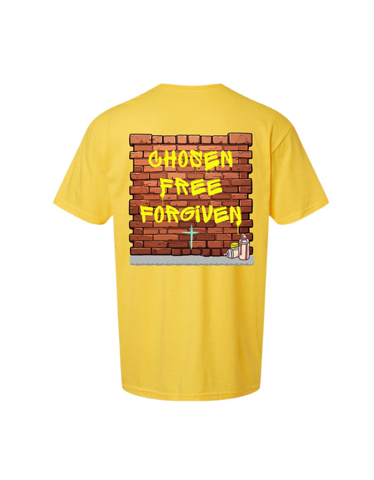 "Chosen. Free. Forgiven" Christian Tee