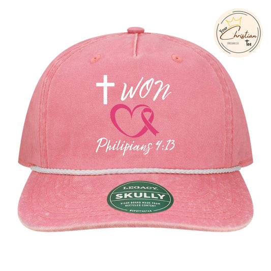I Won Hat—Cancer Awareness