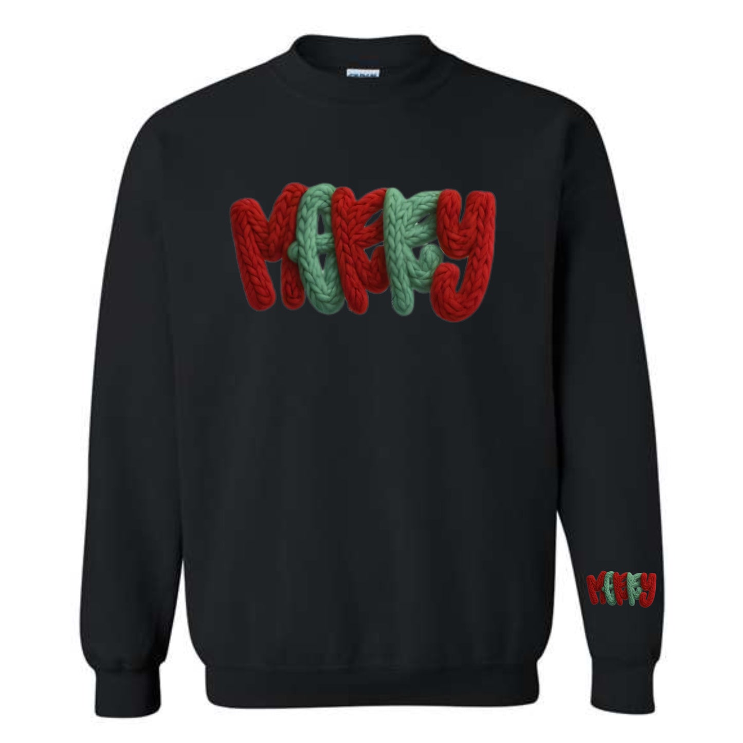 MERRY – Chunky Knit Christmas Sweatshirt