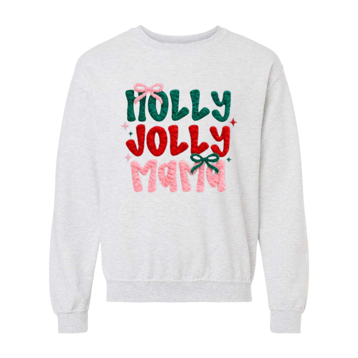 Holly Jolly Mama—Christmas Sweatshirt