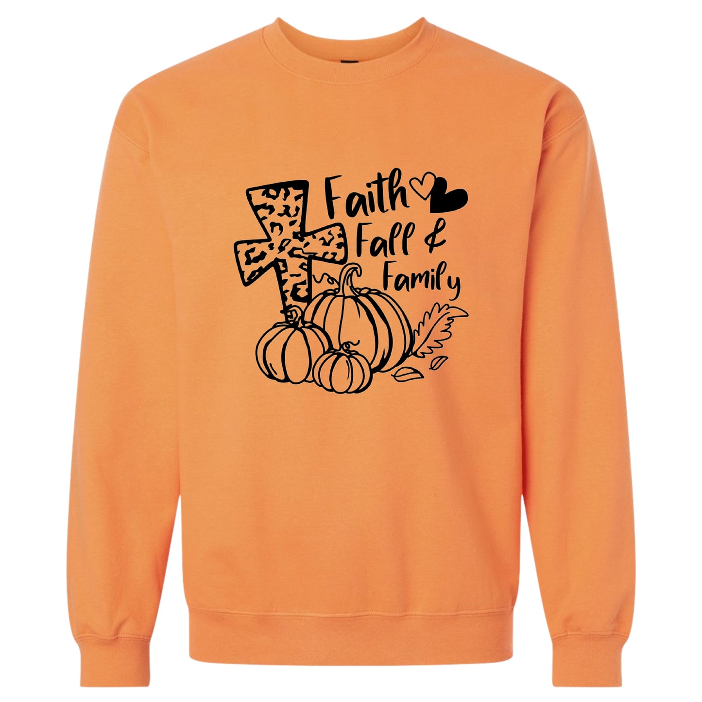 Faith, Fall, & Family—Christian Sweatshirt