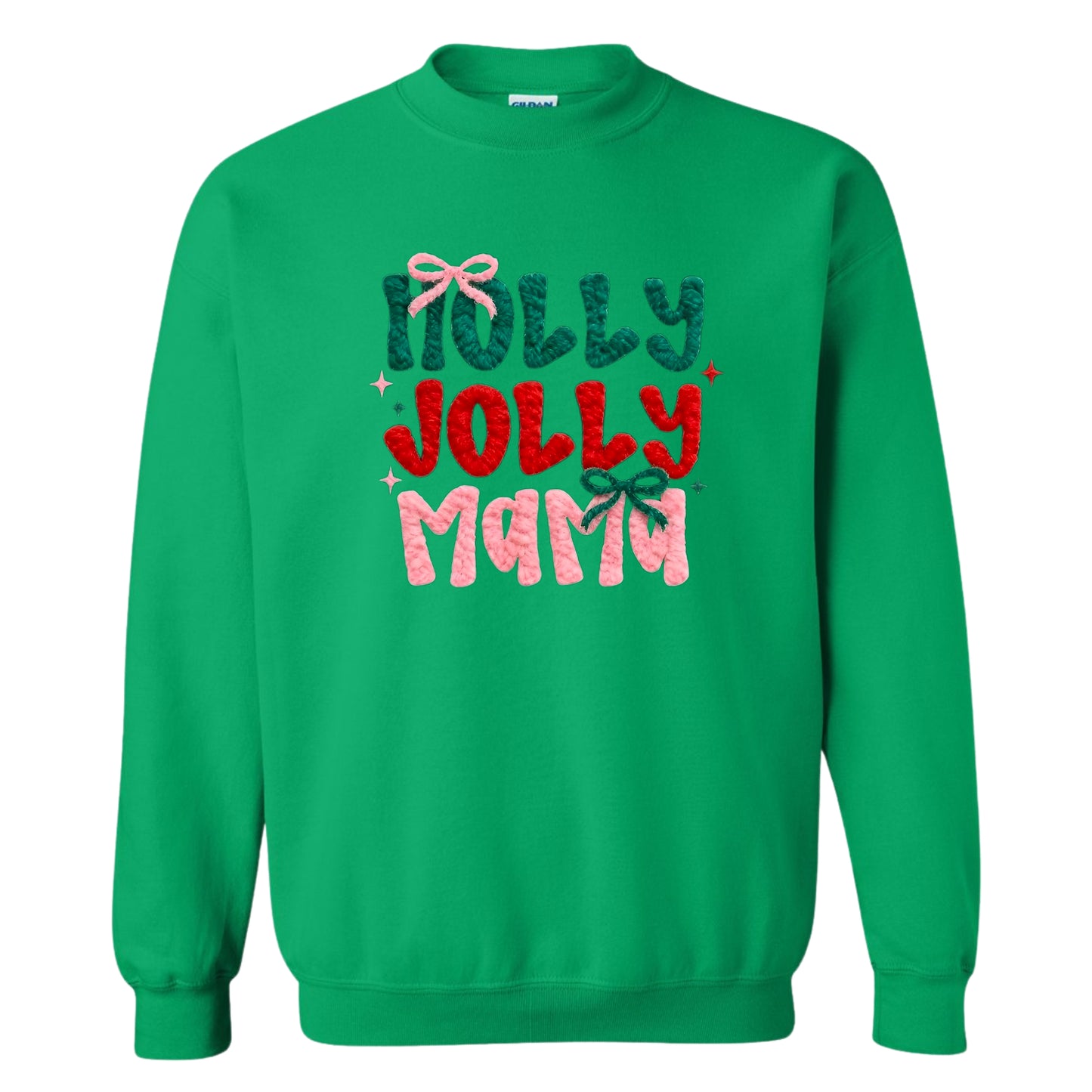 Holly Jolly Mama—Christmas Sweatshirt