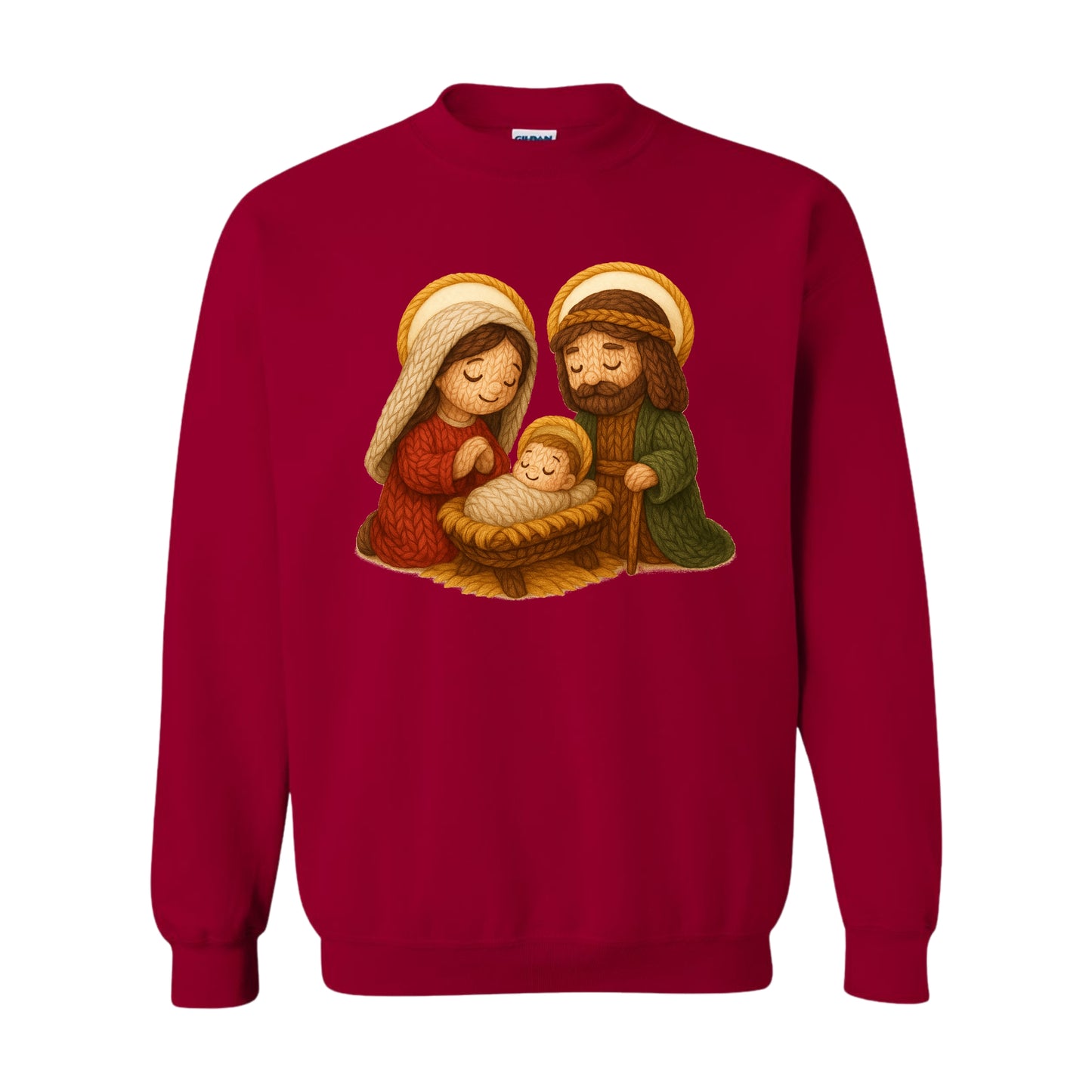 Crochet Nativity—Christmas Sweatshirt