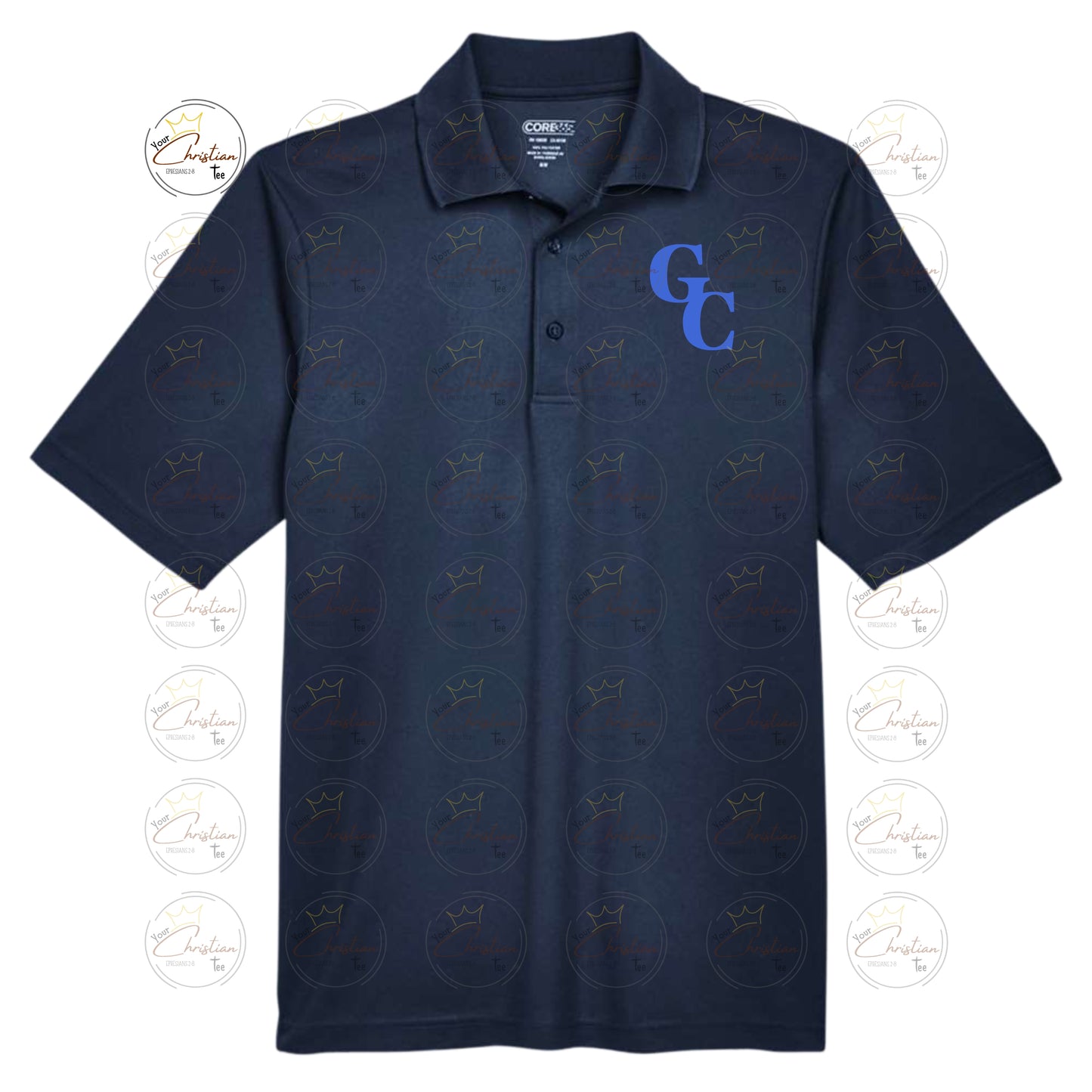 GC Performance Polo with printed logo