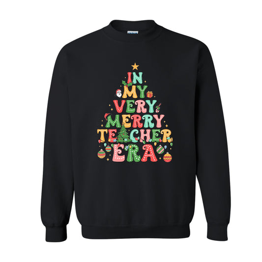 Very Merry Teacher Era Sweatshirt