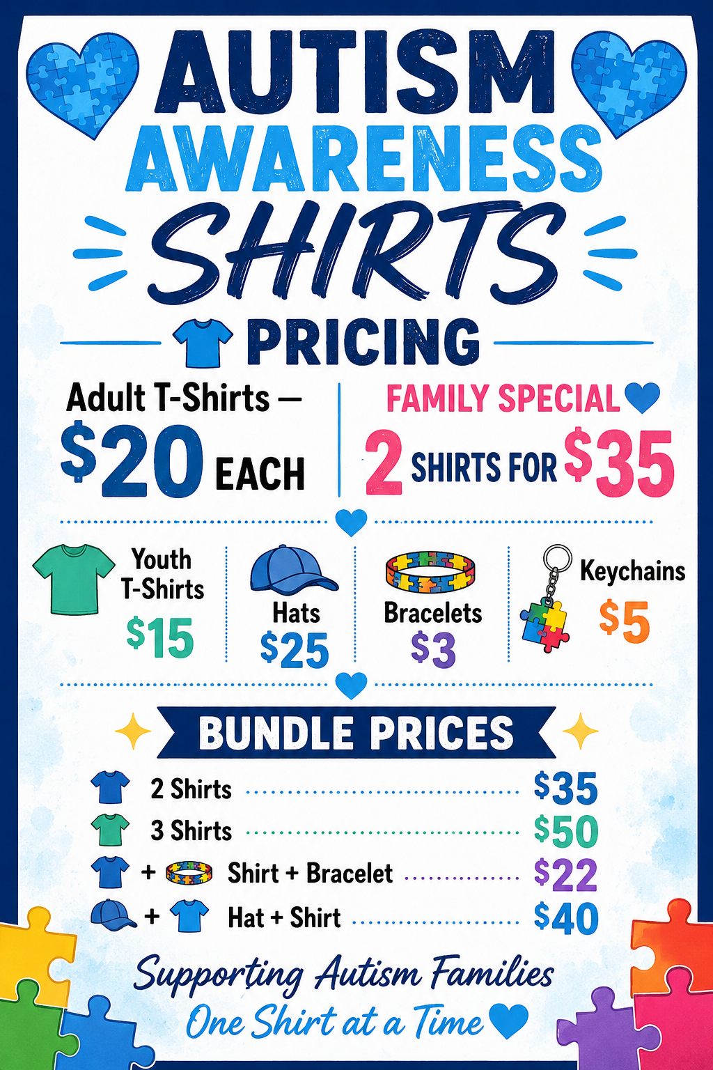 Autism Adult T-Shirts